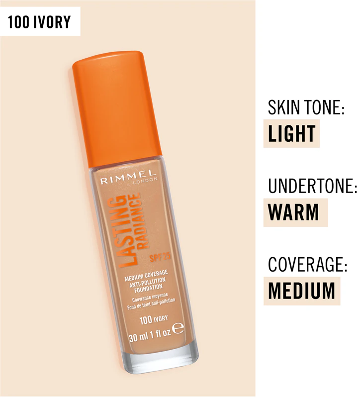 Rimmel Lasting Radiance Brightening Foundation SPF 25