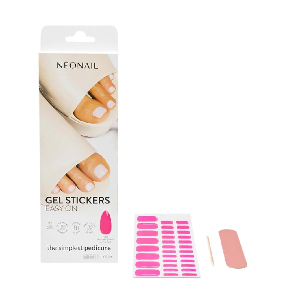 Neonail Gel Stickers Easy On Naklejki hybrydowe P02 20szt
