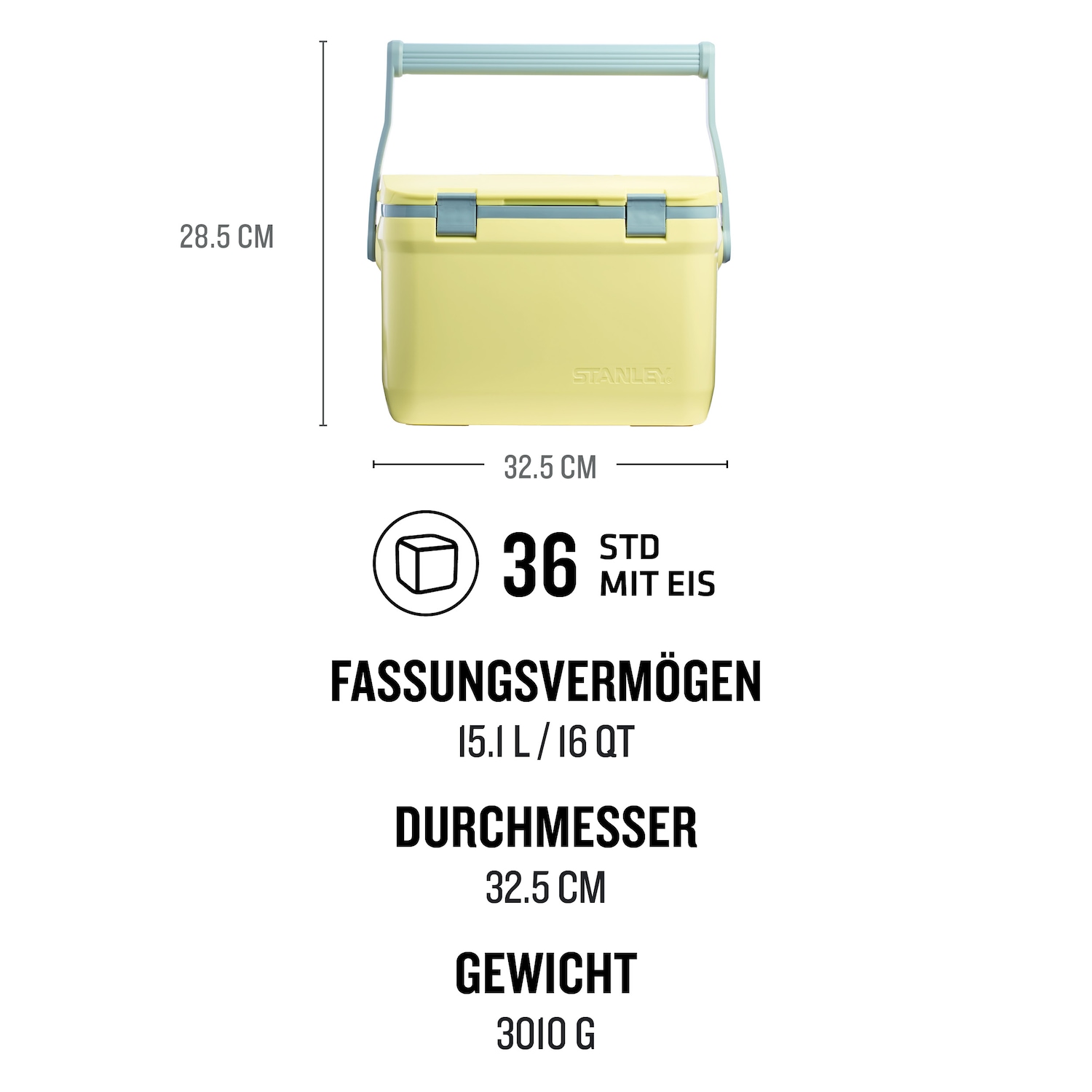 Stanley Kühlbox für unterwegs, leicht zu transportieren, 15 l – 1 Stück