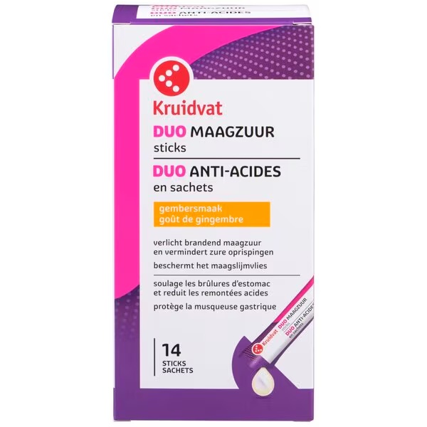 Kruidvat Zgaga Duo 14 palčk z okusom ingverja<br>Medicinski pripomoček - 14 kosov