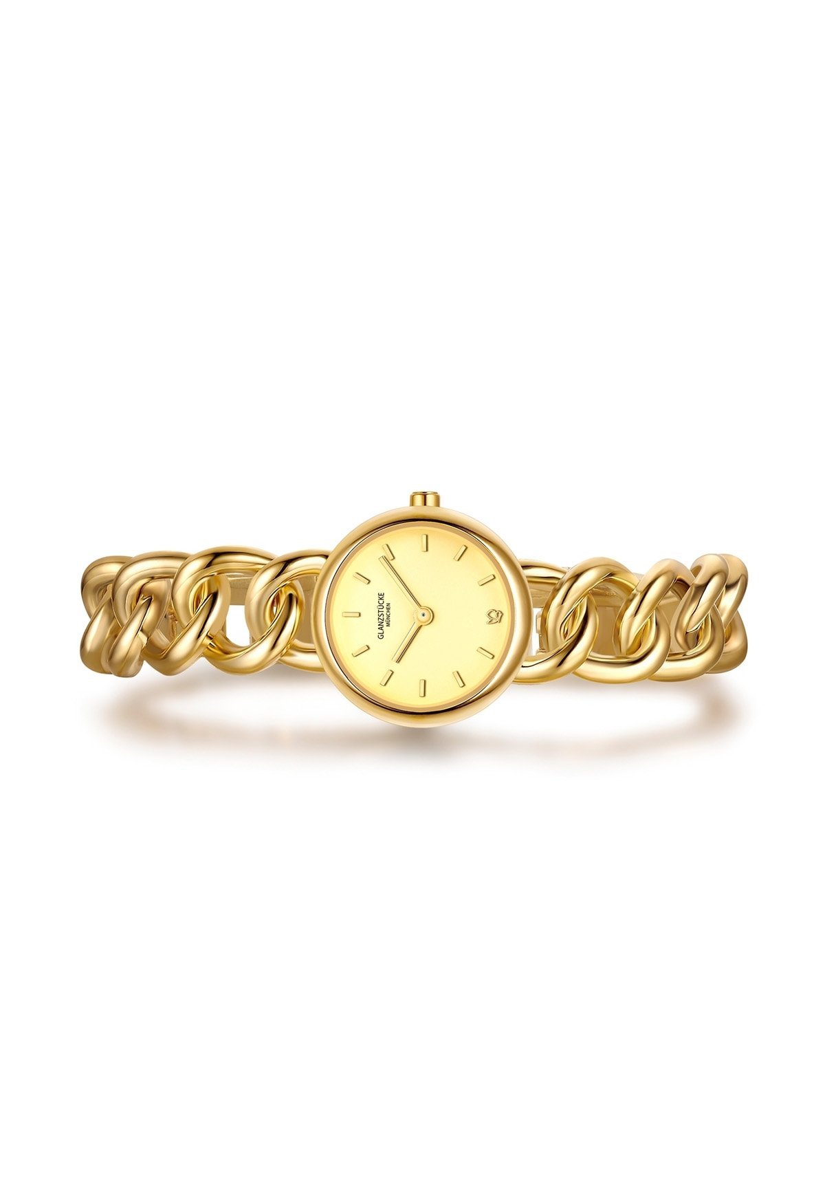 Glanzstücke München Klokke - gult gullfarget