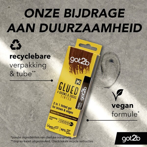 Got2b tonēta līmētā tumši blonda līdz brūna 4 uzacu un malu želeja<br>15ml