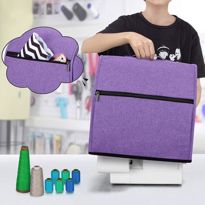 Housse de protection anti-poussière pour surjeteuse - Violet MACHINE A COUDRE