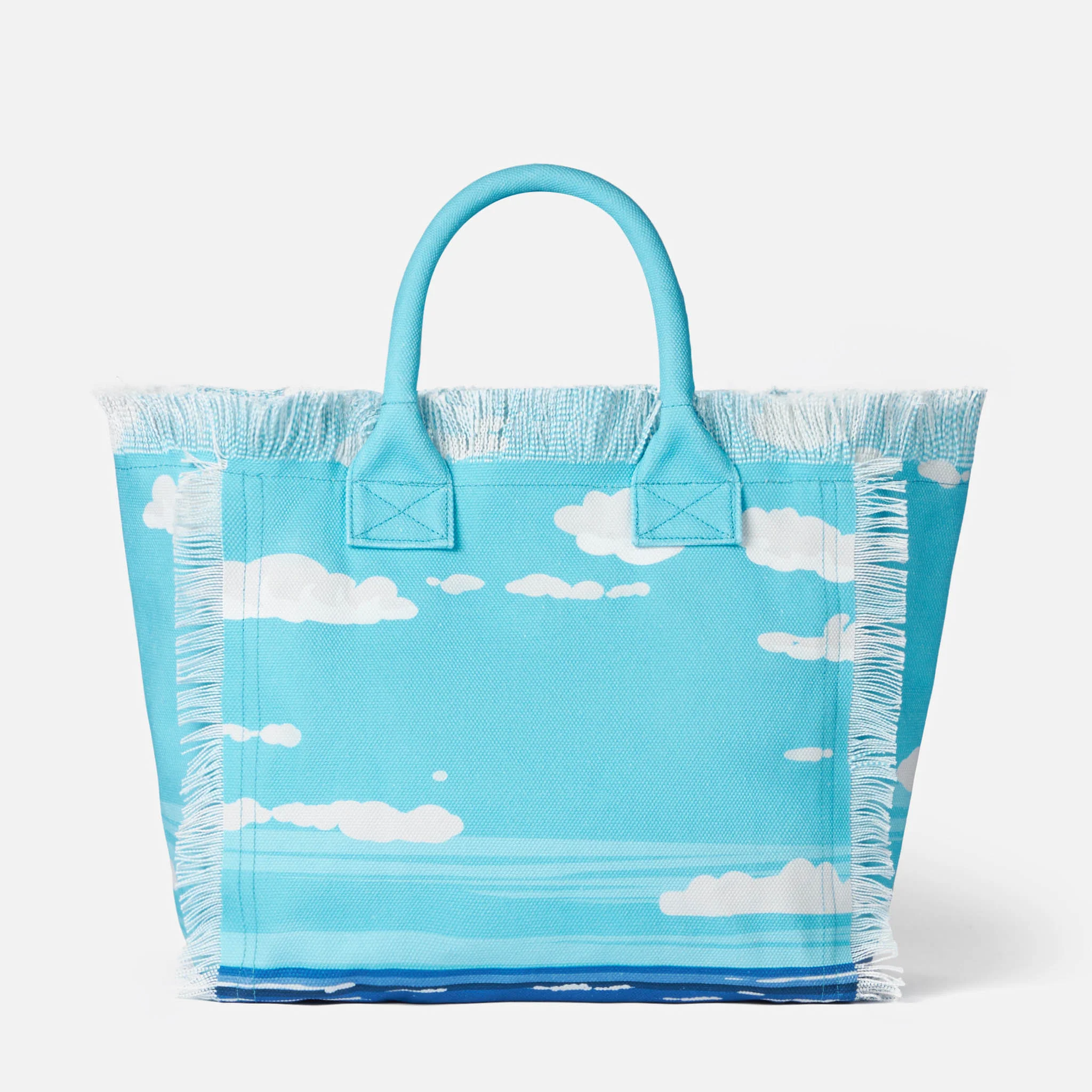 Vanity-skuldertaske i kanvas med Porto Cervo-print
