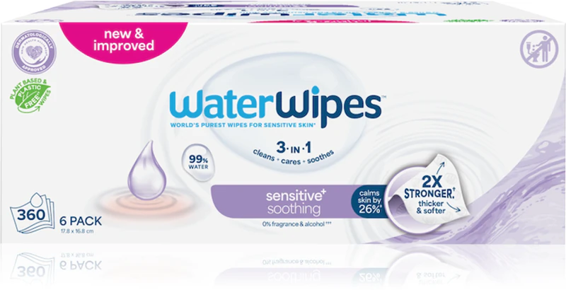 Jemné detské obrúsky WaterWipes Soothing Clean
