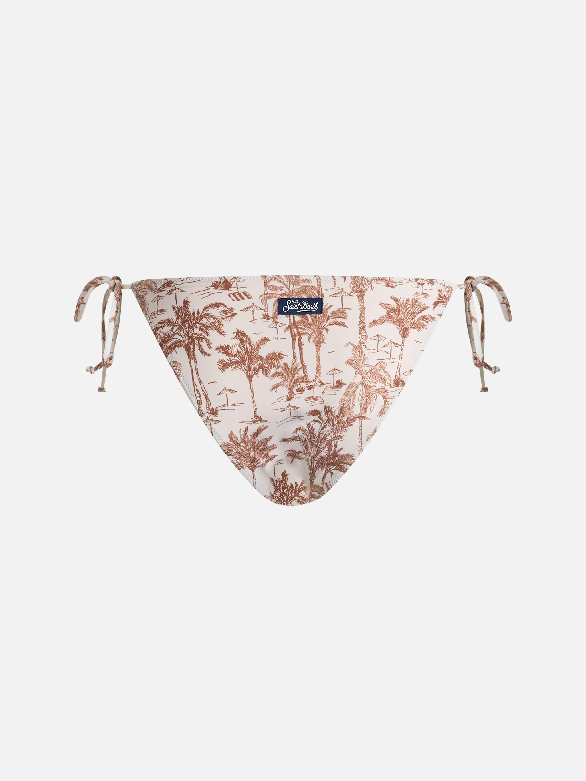 Klassieke zwembroek voor dames in Toile de Jouy Virgo.