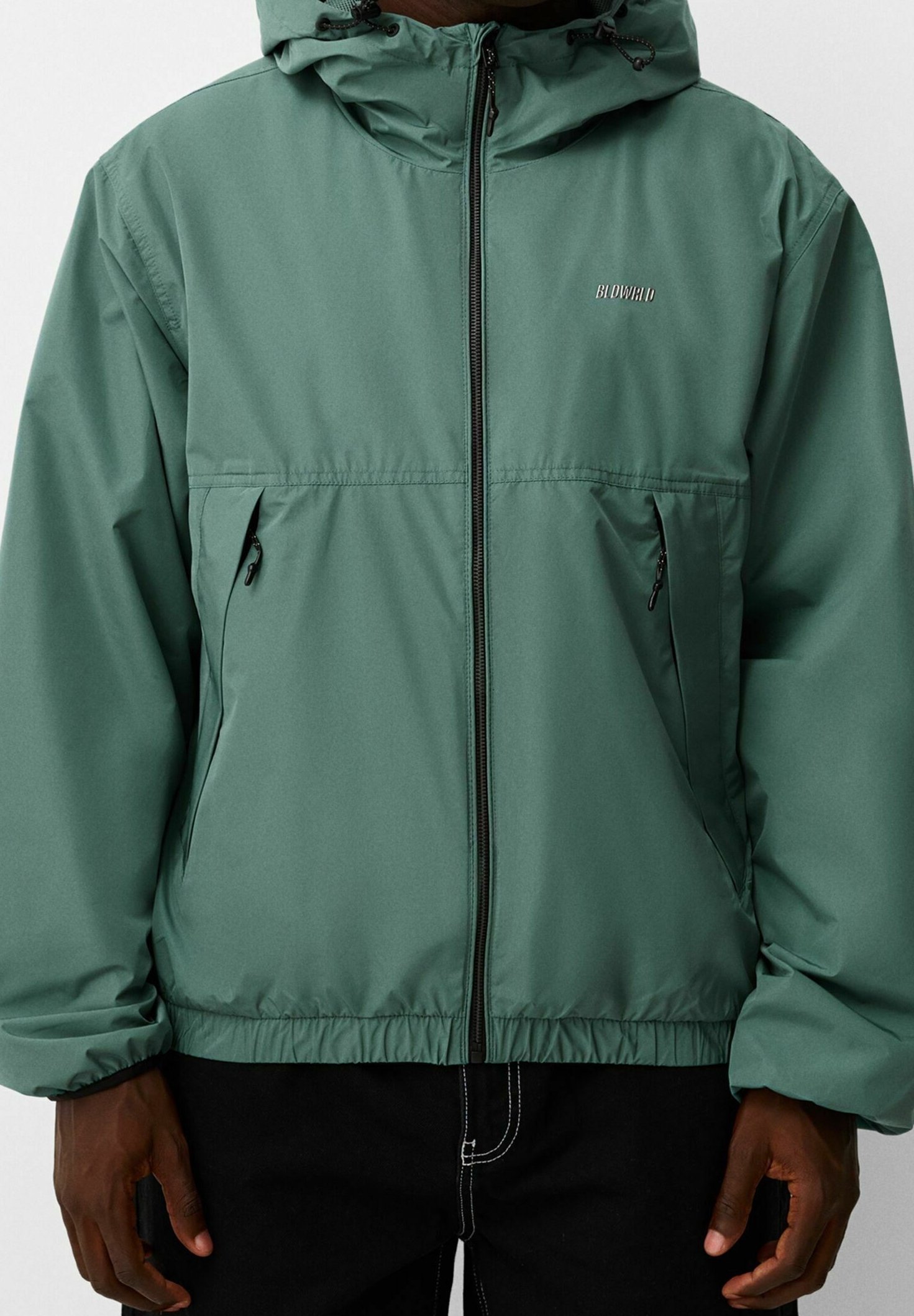 Giacca leggera Bershka - verde scuro