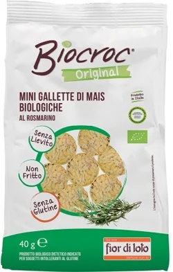 Galettes de maïs miniatures Biocroc à la fleur de lotus et au romarin 40 g