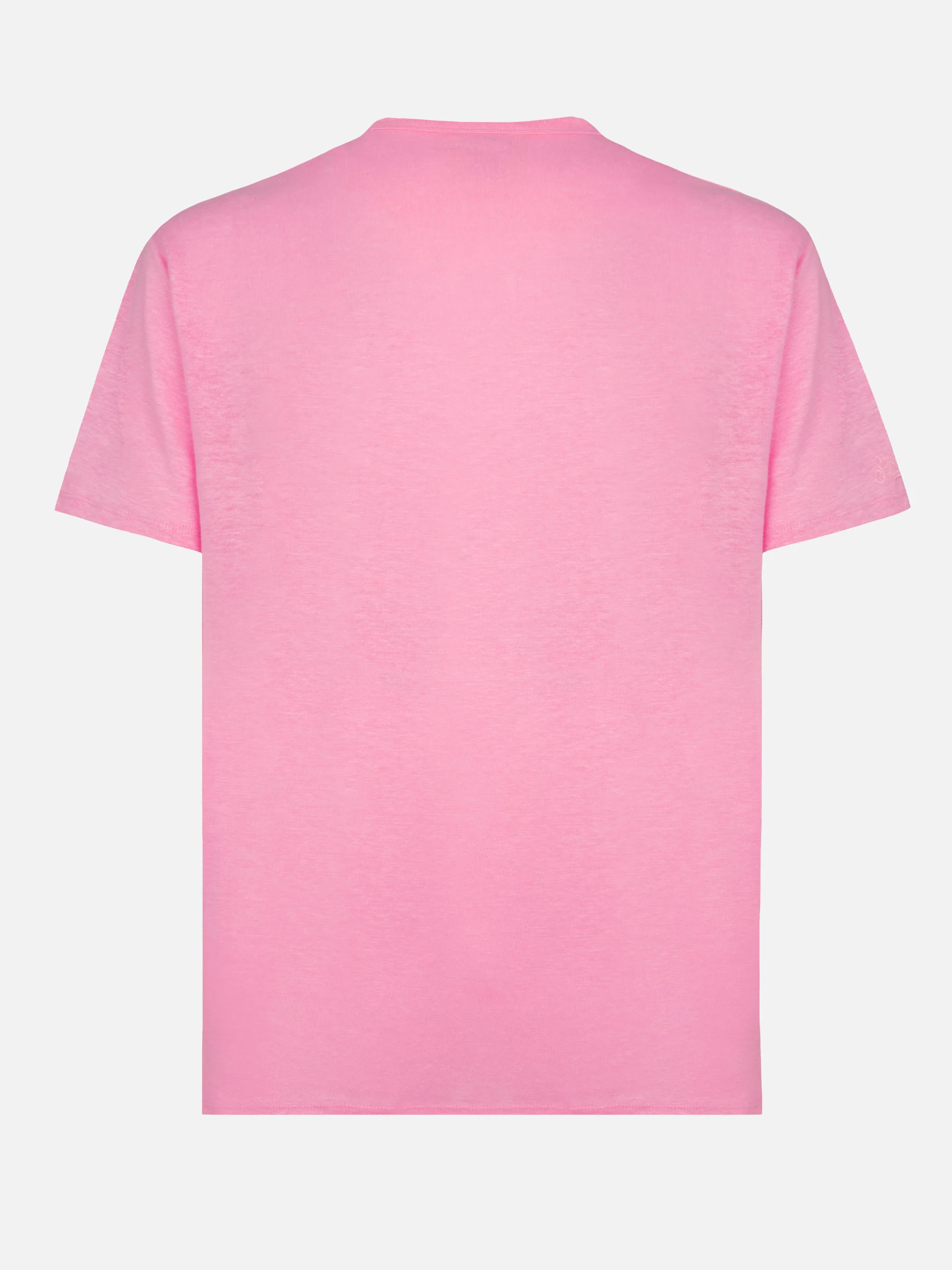Ecstasea T-shirt van roze linnenjersey
