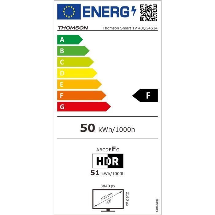 THOMSON 43QG4S14 - Televisor QLED de 43