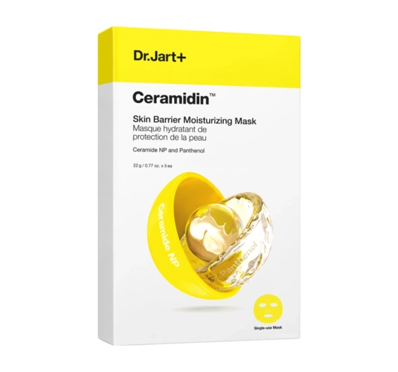 Dr.Jart  Ceramidin Skin Barrier Moisturizing Mask zestaw masek z ceramidami 5 x 22 g