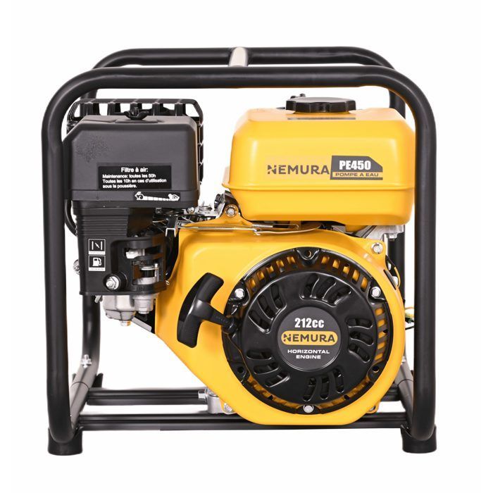 Pompa dell'acqua a benzina a 4 tempi da 209 cc - Portata 36 m³/h - Attacco da 50 mm