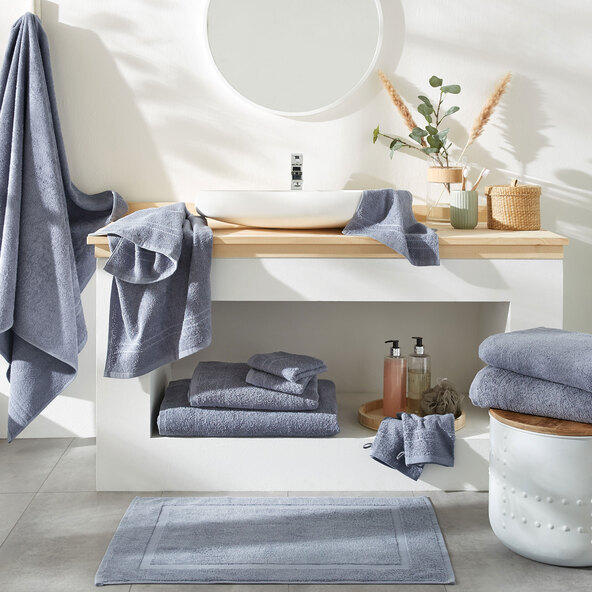 12-piece towel set Basic, stone grey incl. bath towel