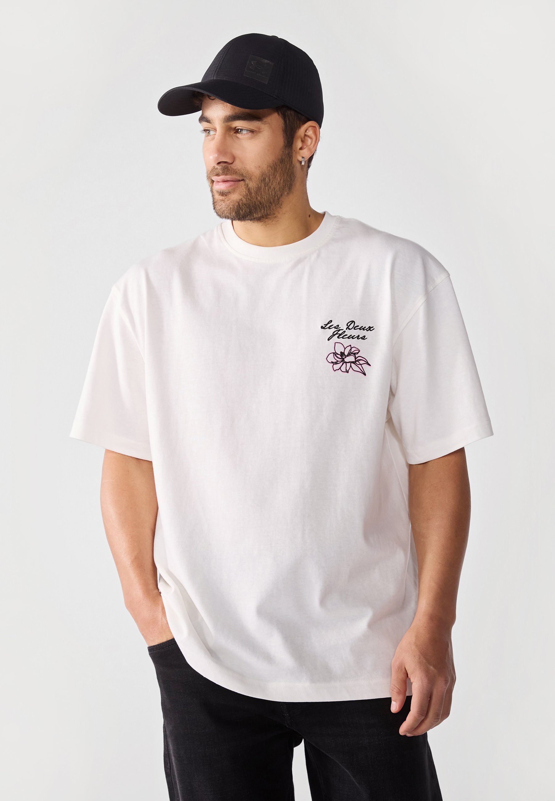 Pier One Print T-shirt - gebroken wit