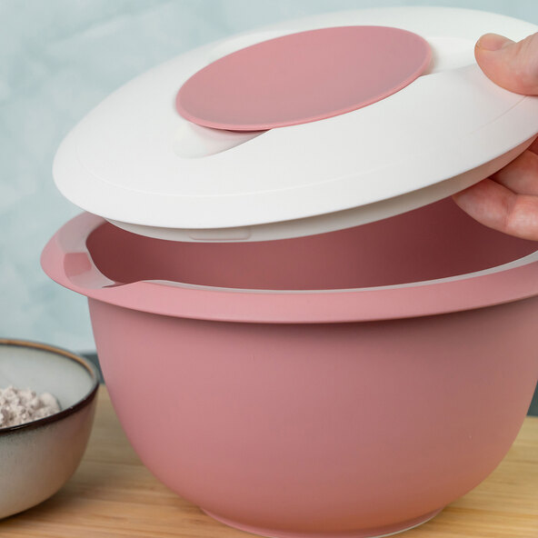 Conjunto de 3 peças com encosto, rosa.