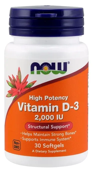 Now Foods Vitamin D-3 2000 IU, Kapsułki