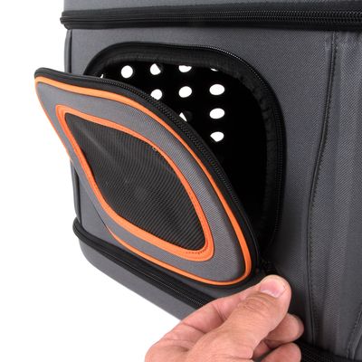 Borsa da trasporto pieghevole - Grigio e arancione