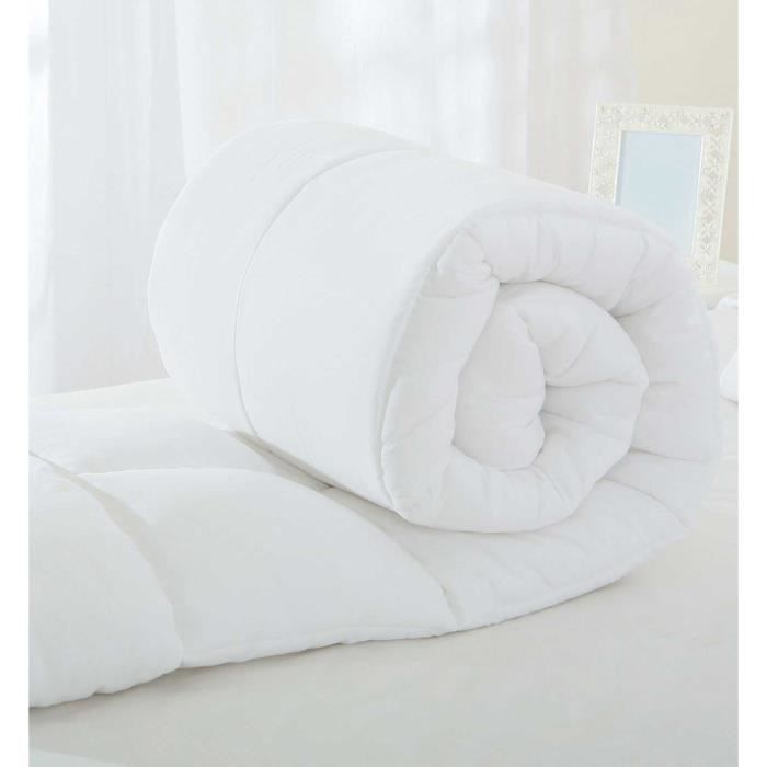 Piumino in microfibra + 2 cuscini - Orsetto - 220 x 240 cm - Bianco - Caldo - Sintetico
