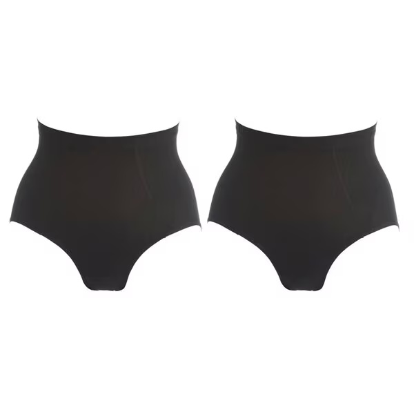 Ženske hlačke Kruidvat Cotton Shape Maxi<br>črne, velikost XL, 2 kosa