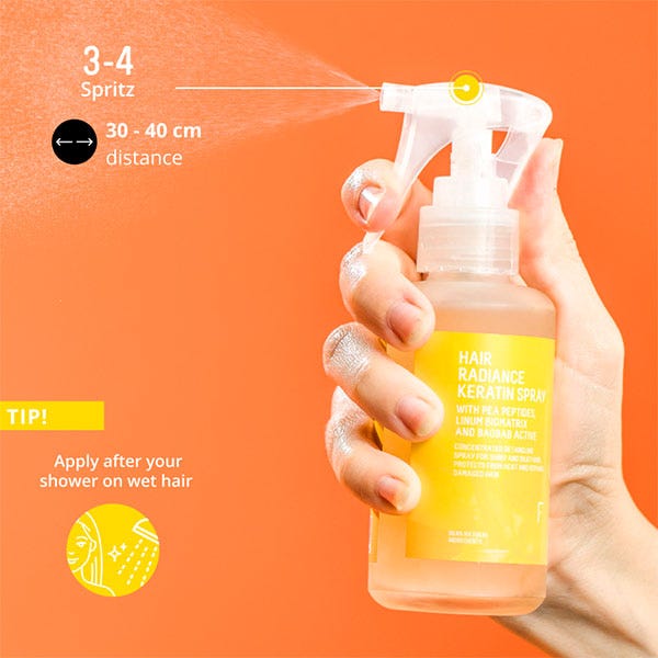 Hajfényesítő keratin spray