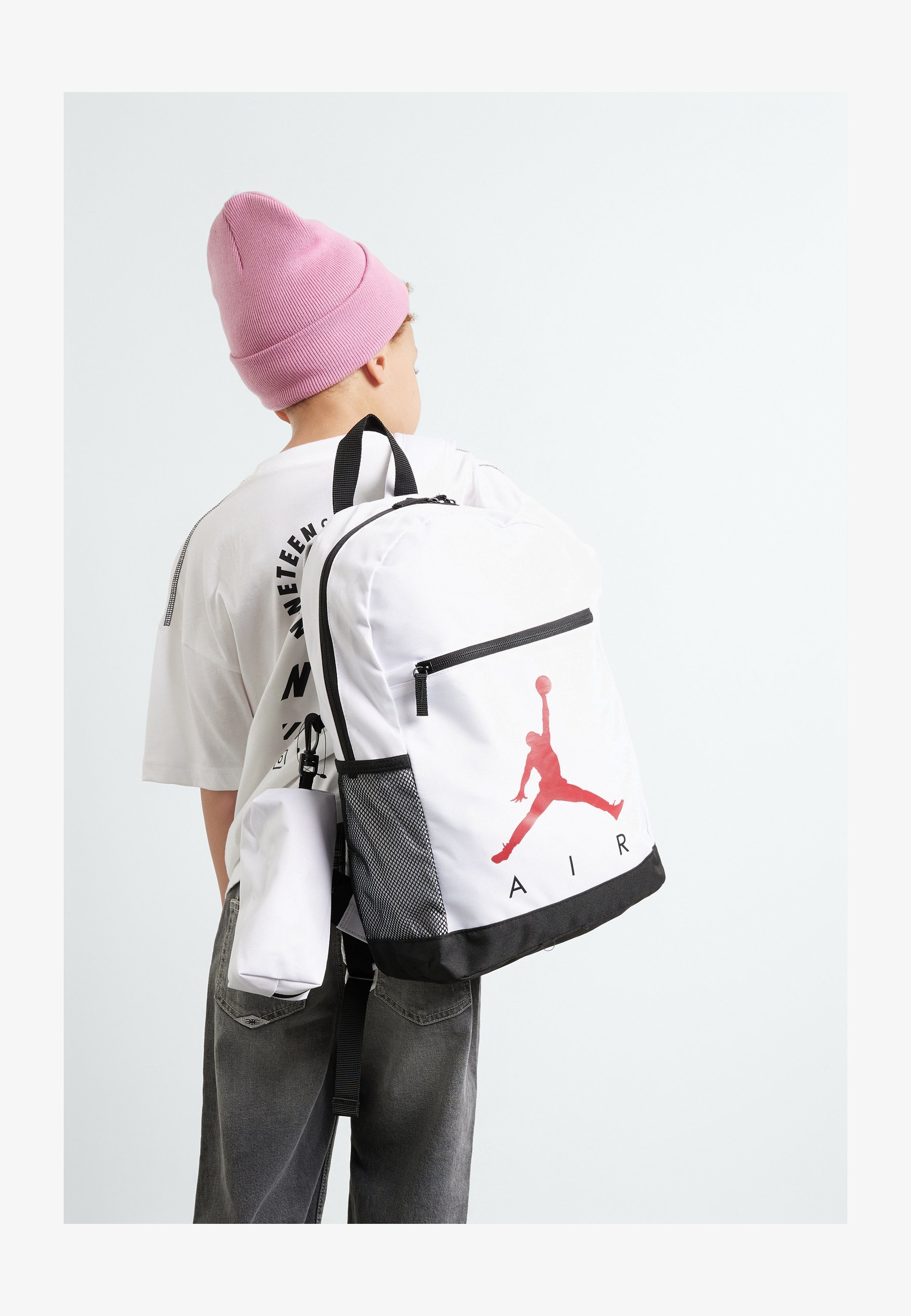 Jordan AIR SCHOOL RUGZAK UNISEX SET - Pennenbakje - wit