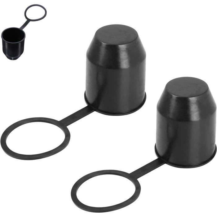 Juego de 2 cubiertas antipolvo para bola de enganche de remolque, cubierta para bola de enganche de remolque