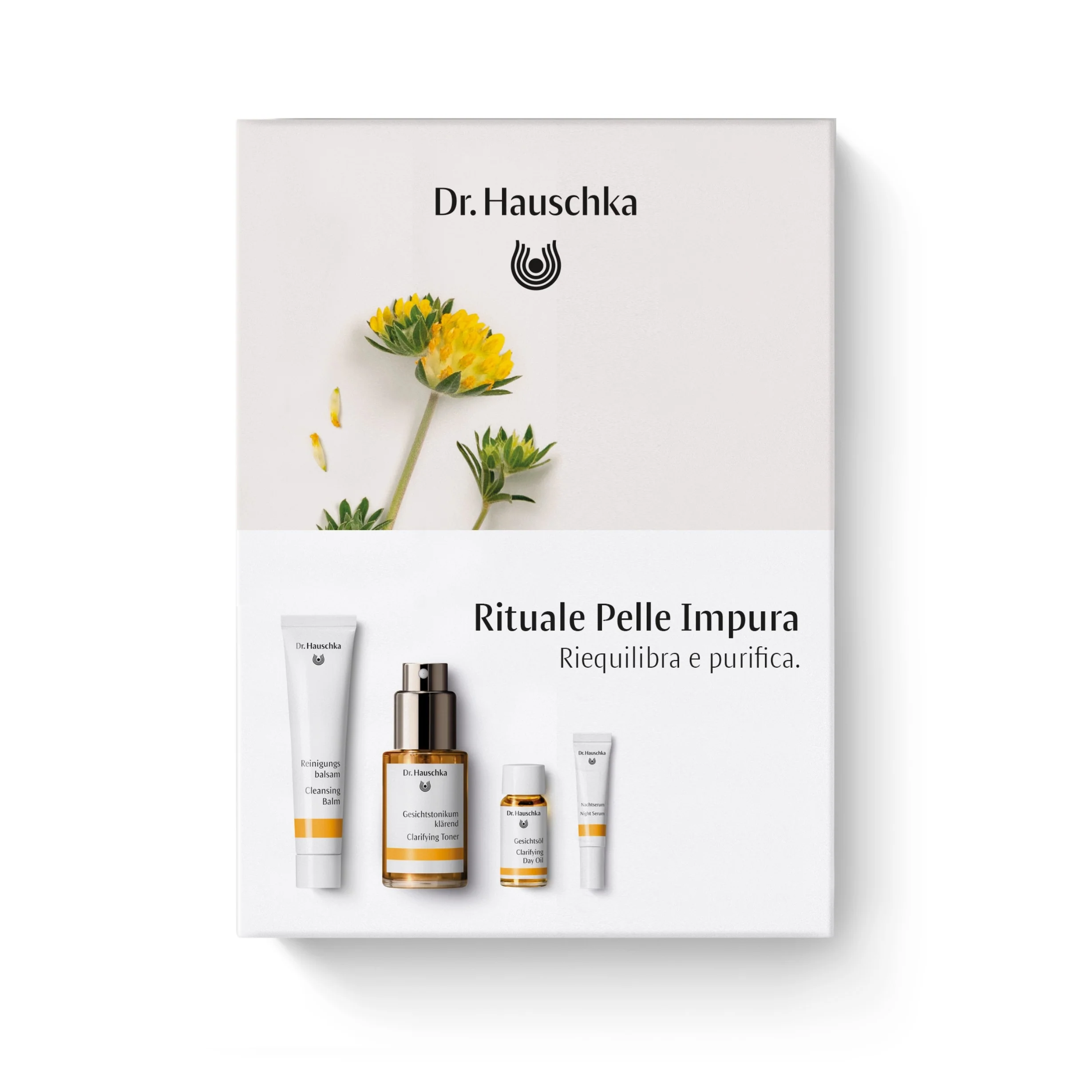 Coffret Rituale Giorno E Notte Pelle Impura - Cofanetto Antimperfezioni, Crema detergente viso, Tonico viso, Olio viso antimperfezioni, Tratt. viso notte antimperfezioni