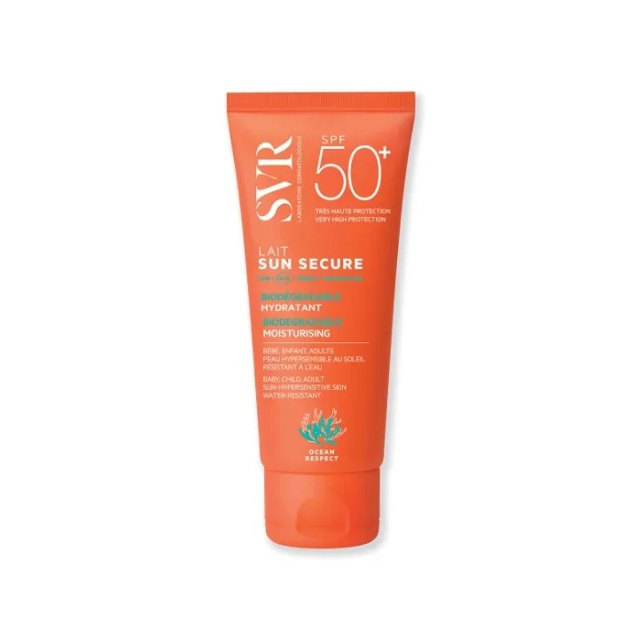 SVR Sun Secure Lait SPF 50+ Hydraterende melk met nieuwe formule 100 ml