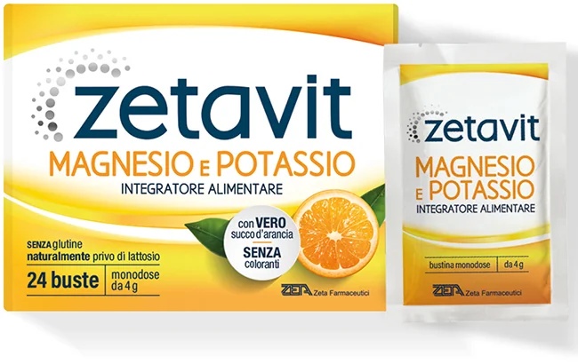 ZETAVIT Zetavit Mag/Pot 24 sachets 4G tegen vermoeidheid en uitputting