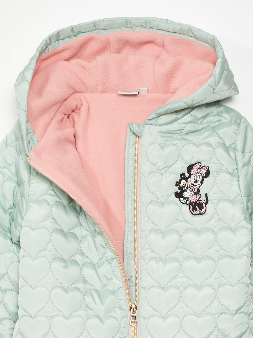 Jaqueta acolchoada de plumas da Minnie Mouse da Disney - VERDE