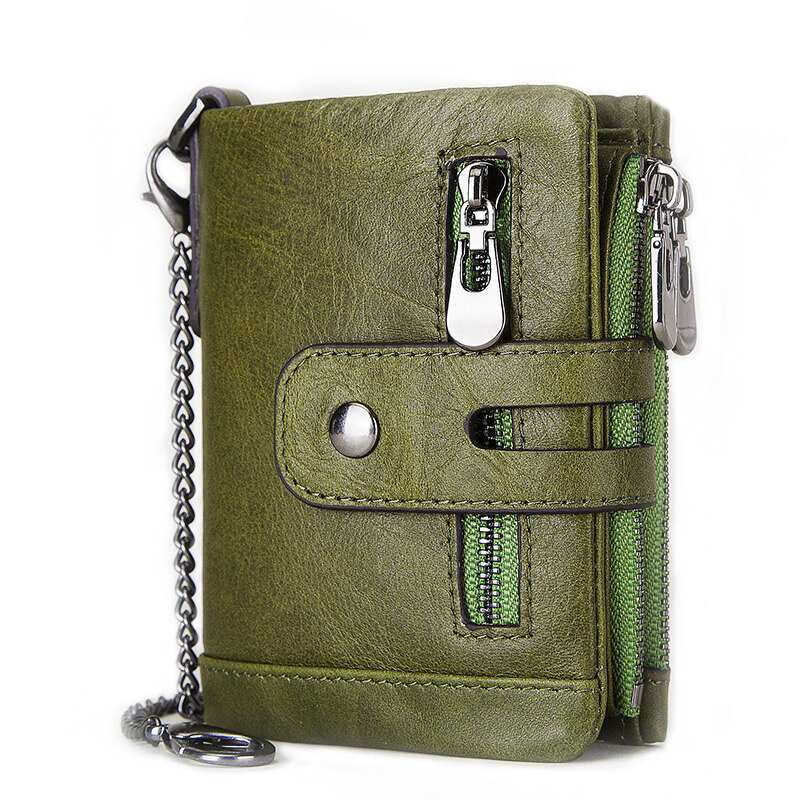 Portafoglio da donna Portomonee in vera pelle bovina al 100%, piccolo portamonete da donna, mini portafoglio tascabile alla moda
