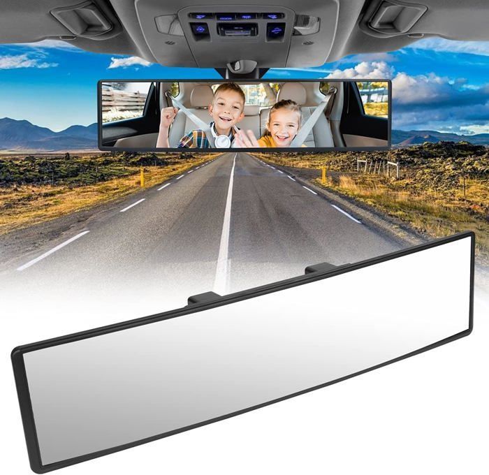 Rétroviseur de voiture, rétroviseur intérieur de voiture universel, remplacement panoramique, rétroviseur grand angle, rétroviseur