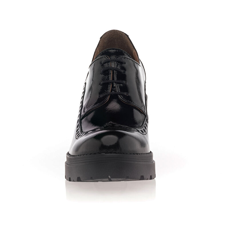 Zapatos de mujer negros con cordones / Zapatos Derby