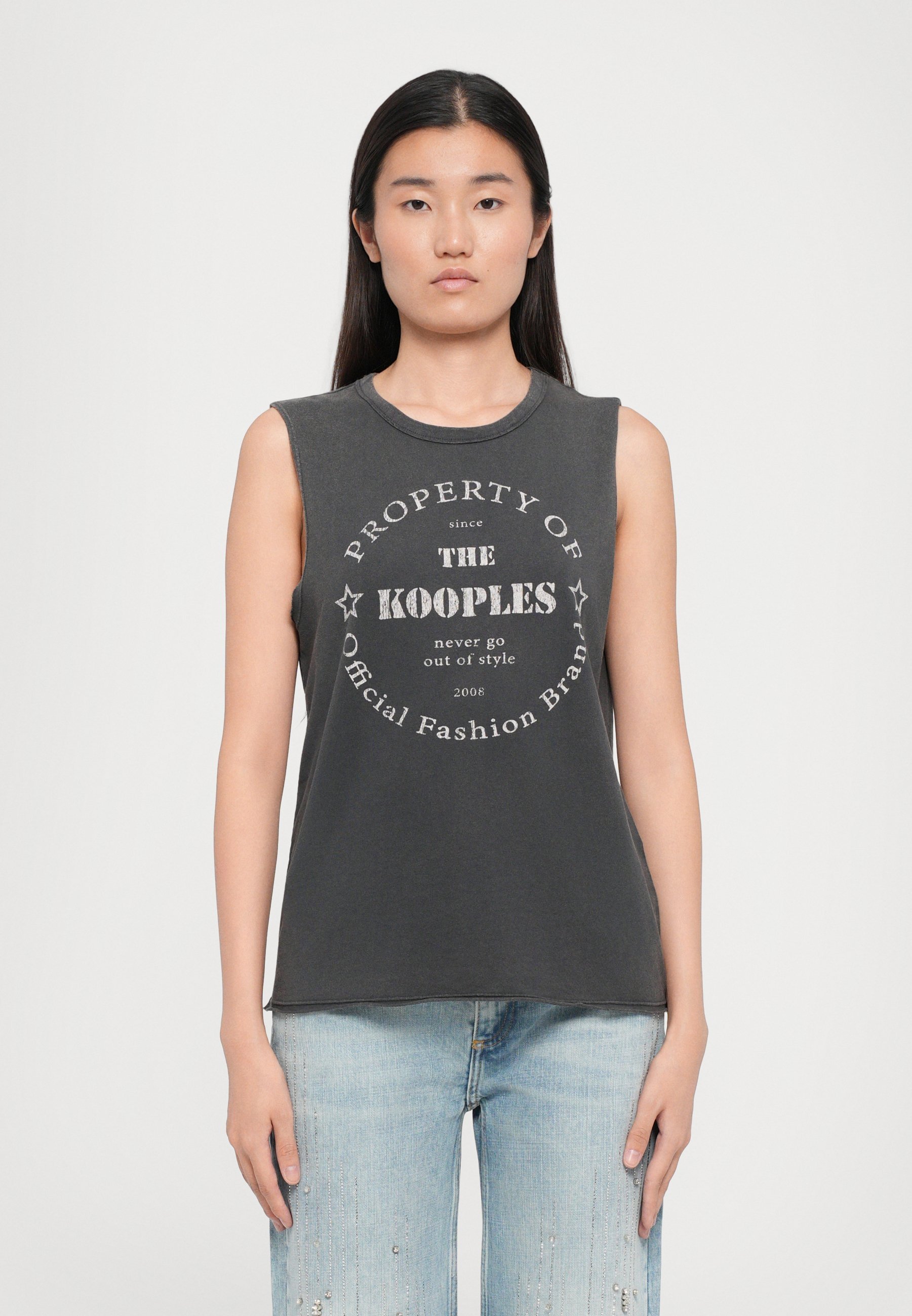 The Kooples DEBARDEUR - Top - lavaggio nero
