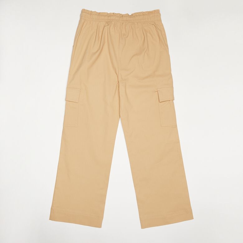 Pantaloni a gamba larga in tessuto stile paperbag