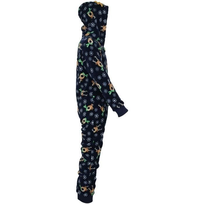 Pijama enterizo navideño infantil con estampado de Rudolph, súper suave, cómodo, ideal para estar en casa o como disfraz. Regalo perfecto para niñas y niños.