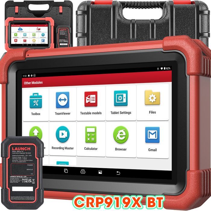 Herramienta de diagnóstico automotriz multimarca - LAUNCH - CRP919XBT - Bluetooth - Control bidireccional - Codificación de ECU
