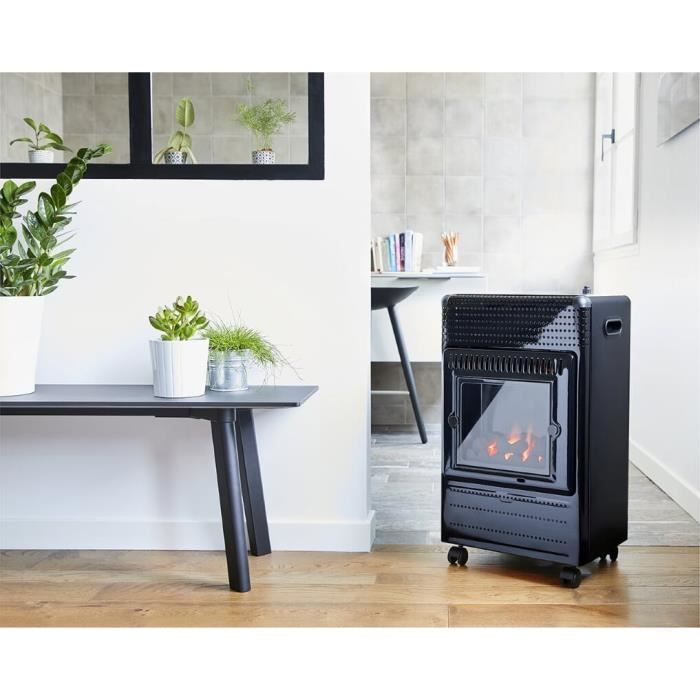 Favex Ektor Fire butaangas bijverwarming - openhaardeffect - 3400 watt - infrarood - 3 vermogensstanden