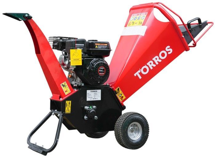 Professional petrol wood chipper 6.5 HP 212 cc 100 mm manual start Torros HHK84