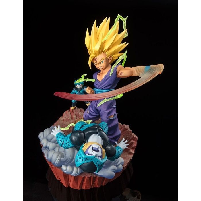 Figura de acción - BANDAI - Super Saiyan 2 Son Gohan - PVC de alta calidad - 20 cm - Dragon Ball Z