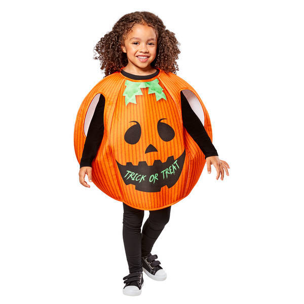 Bristol Novelty Kürbis-Halloweenkostüm für Kinder (2-3 Jahre)
