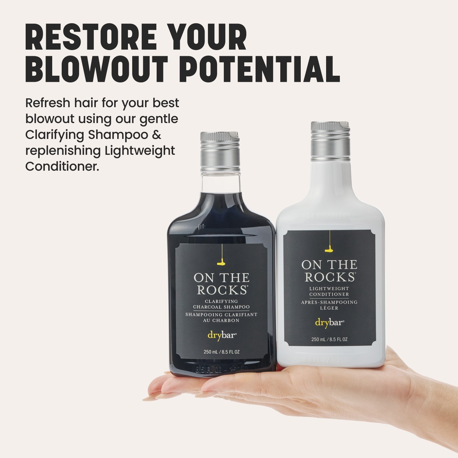 drybar On The Rocks Čistiaci šampón s aktívnym uhlím - 250 ml
