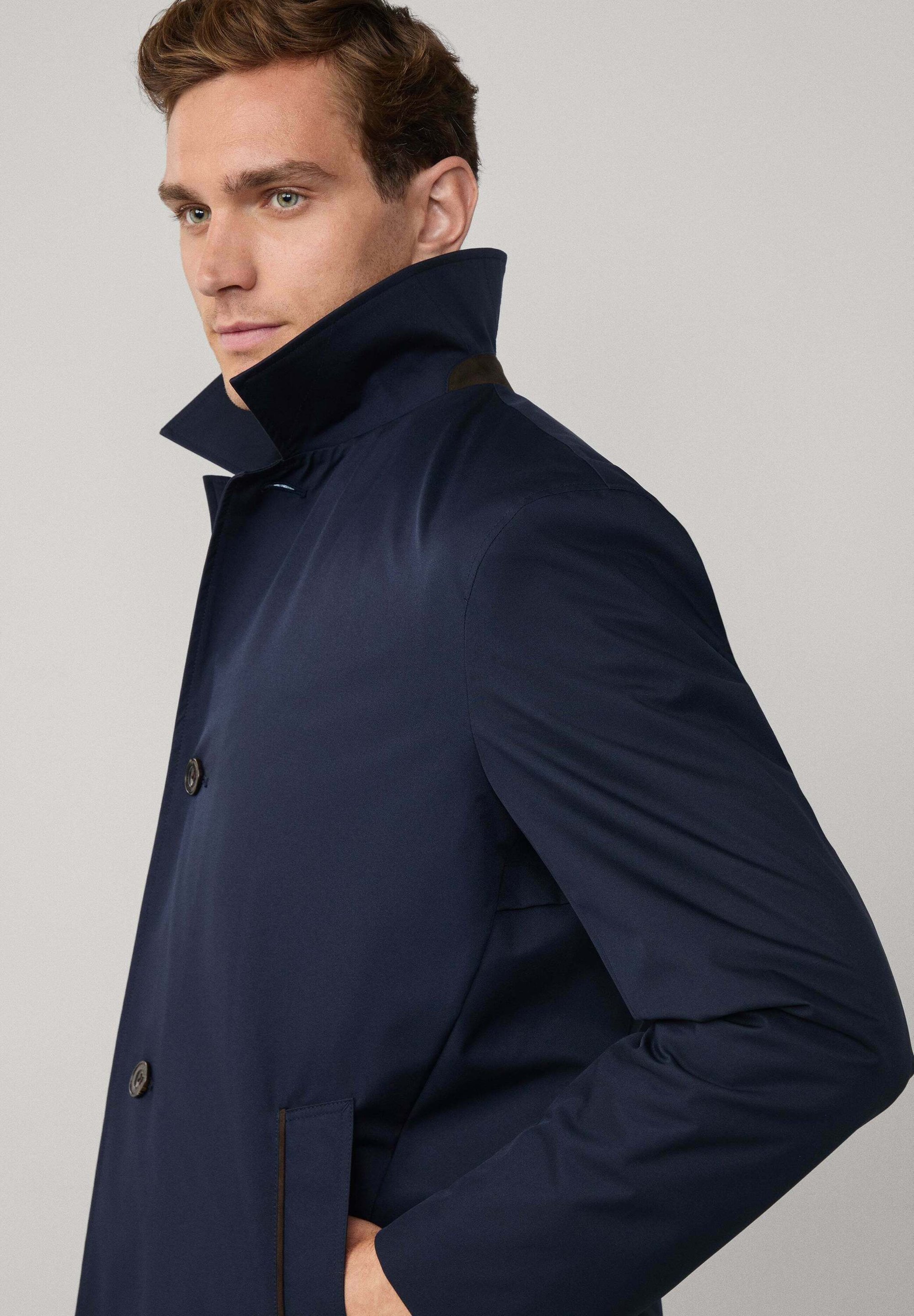 Hackett London BELGRAVIA - Kurzer Mantel - Mitternachtsblau