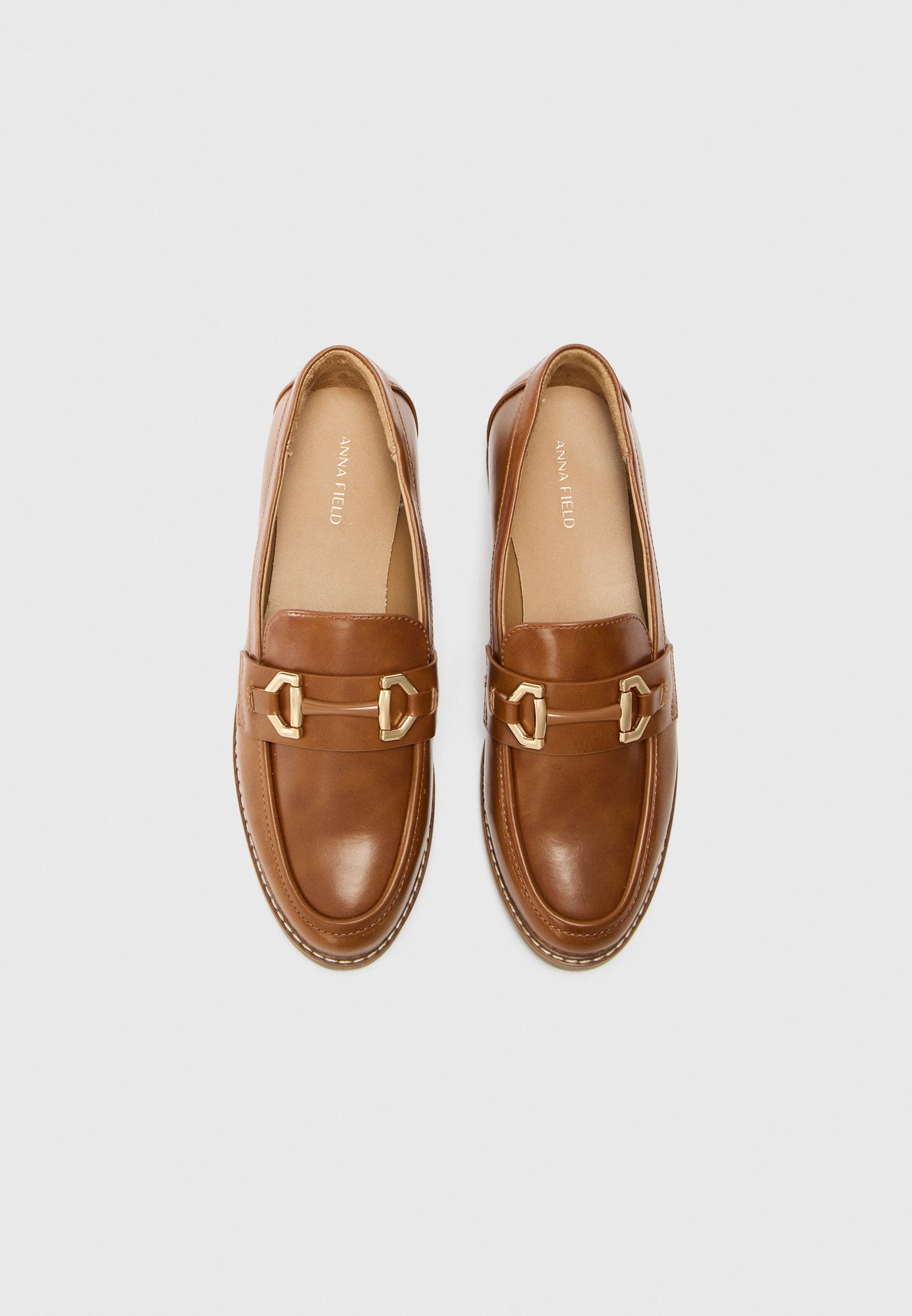 Anna Field Slip-ons – Cognac