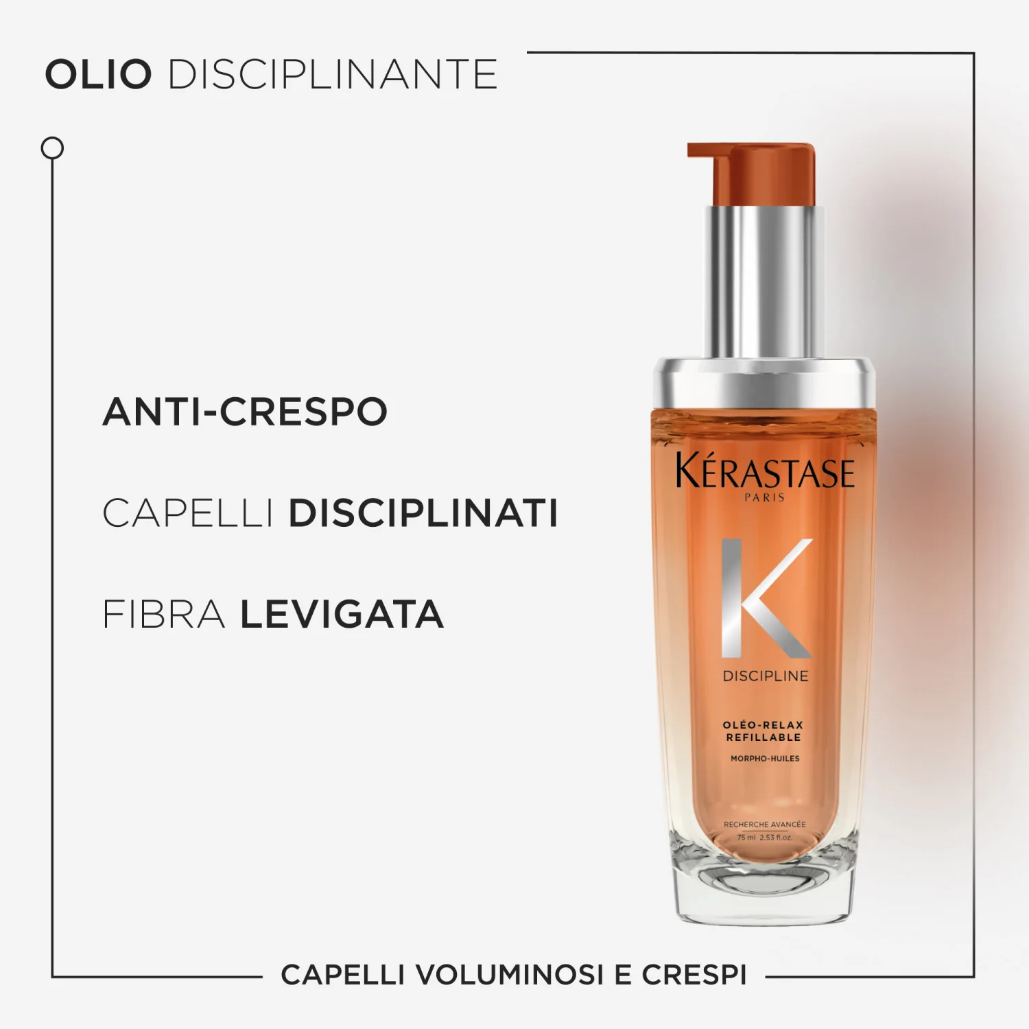 Discipline L'Huile Oléo-Relax - Olio Capelli Styling & Finish, Olio Capelli