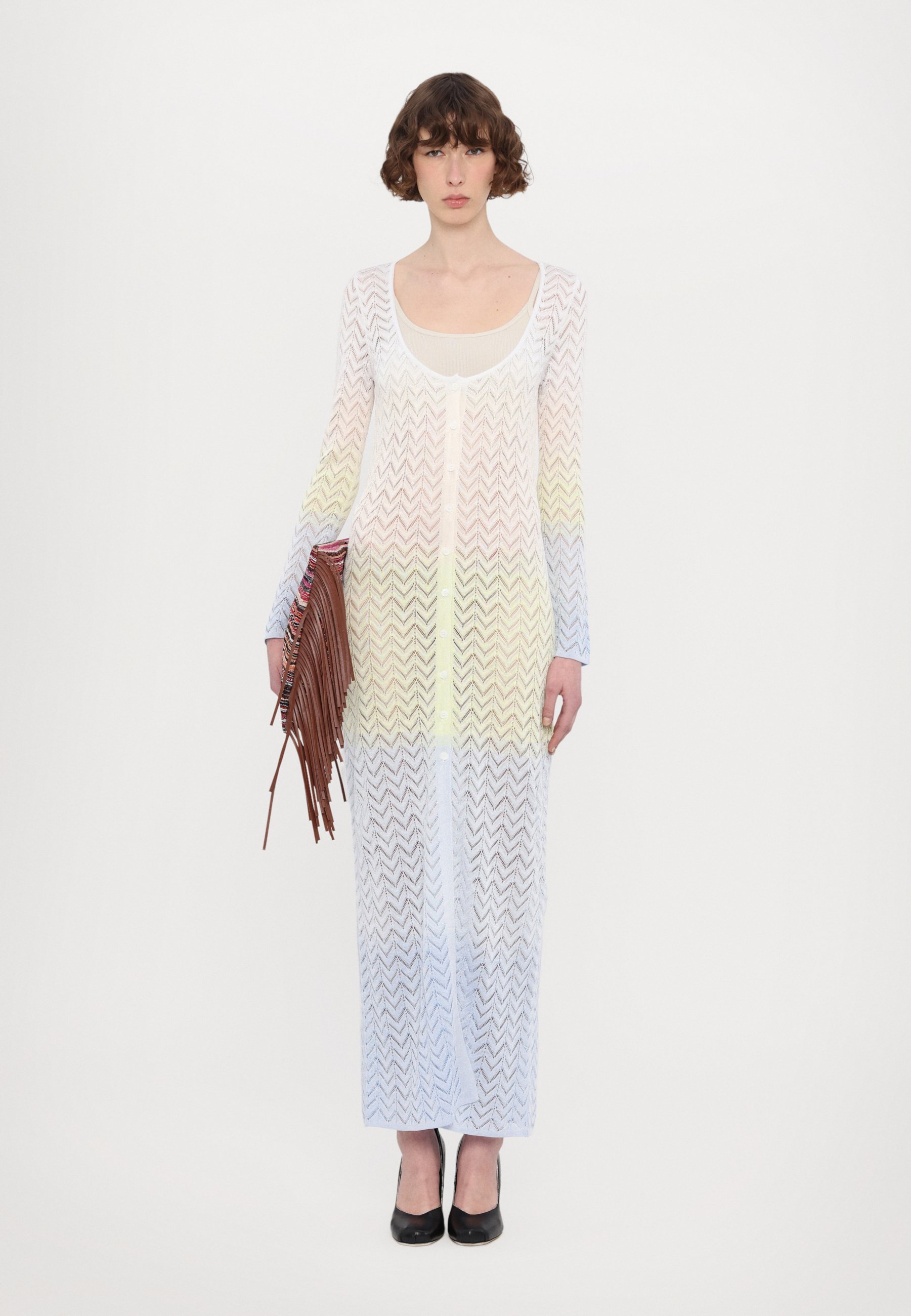 Missoni Jumperjurk - lichtblauw/limoengroen/crème
