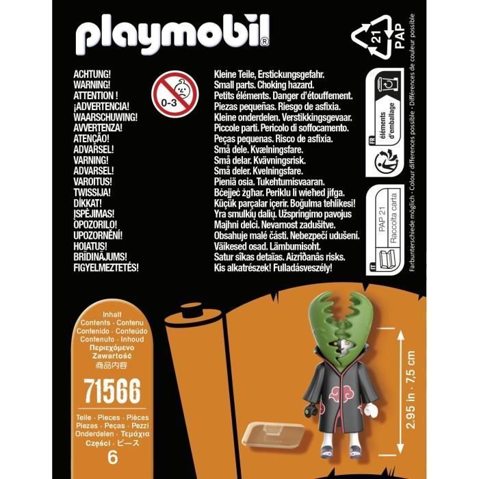 PLAYMOBIL Figurine Zetsu 71566, Naruto Shippuden, Dès 5 ans
