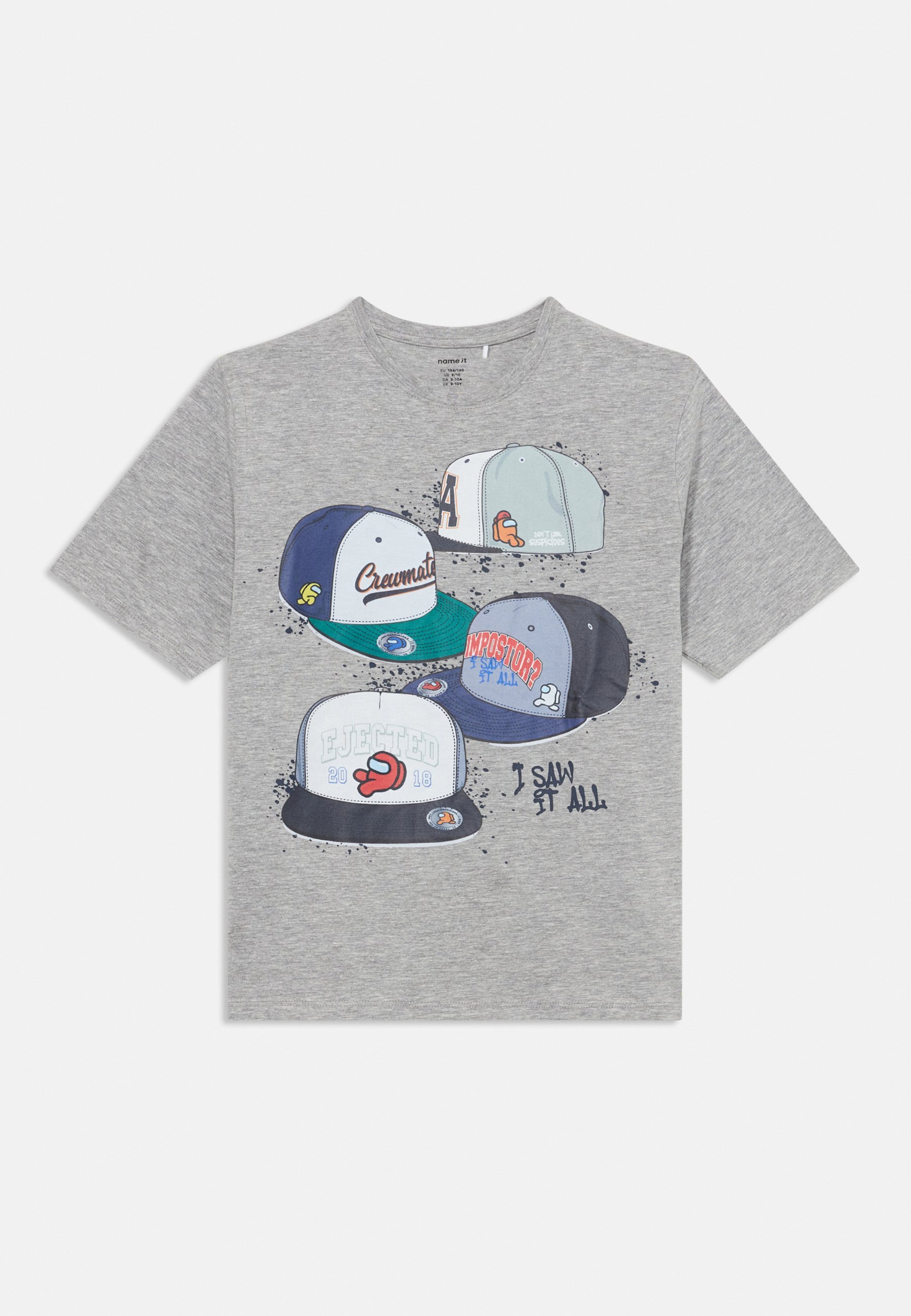 T-shirt imprimé NKMALBI AMONGUS - gris chiné