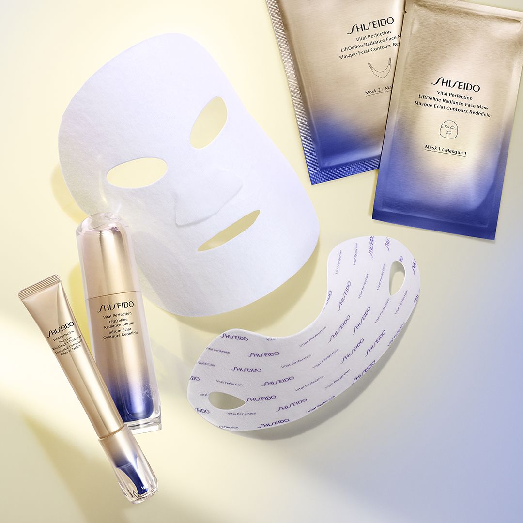 Vital Perfection LiftDefine Radiance maska za lice 6 setova Luksuzna maska protiv bora i starenja