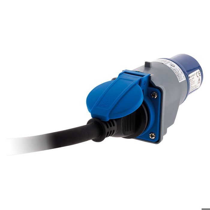 Adaptador compacto inalámbrico, hembra 2P+E de 16A a macho CEE17, para camping y navegación - Zenitech